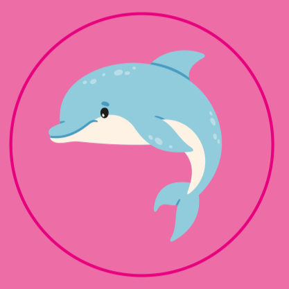 Planche 54 stickers dauphin