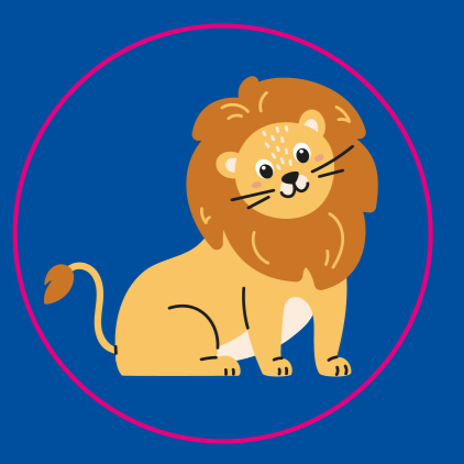 Planche 54 stickers Lion