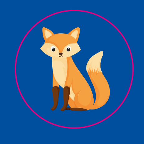 Planche 54 stickers renard